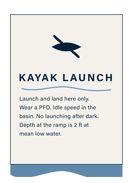 R.3 kayak launch notice.