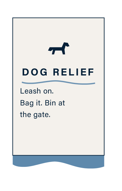 R.5 dog relief notice.