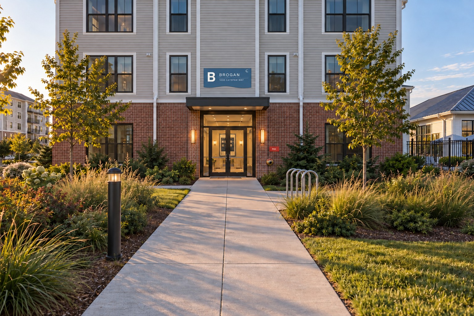 V.3, the lobby approach at Building B.